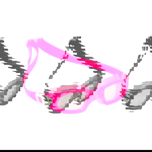 Neon pink Aquasphere Michael Phelps Tiburon kid swim goggles with clear lenses