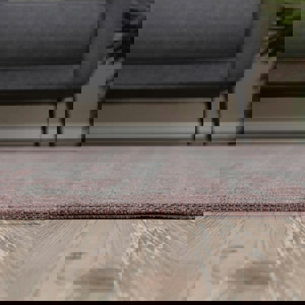 Machine Washable Flatweave Rug in Pink