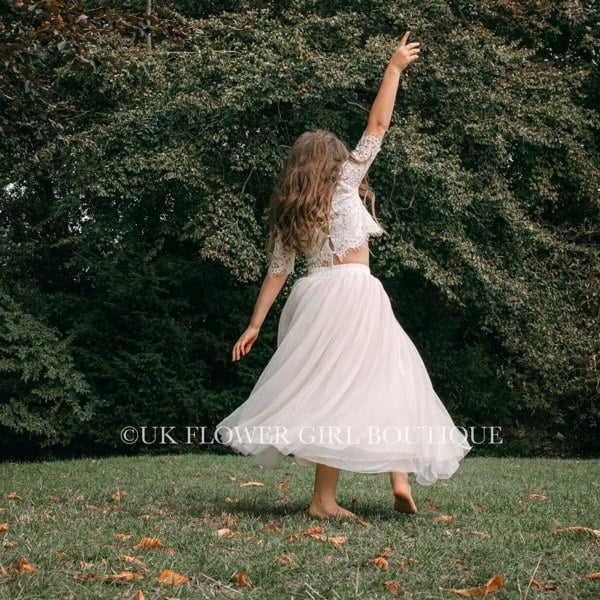 Flower Girl in Ivory Set