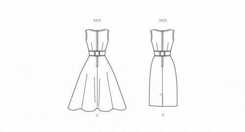 Butterick Sewing Pattern 6955, Dresses, Vintage Style for Women, B5 (8-10-12-14-16) - Easy