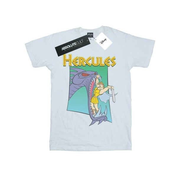 Disney Womens/Ladies Hercules Hydra Fight Cotton Boyfriend T-Shirt - White