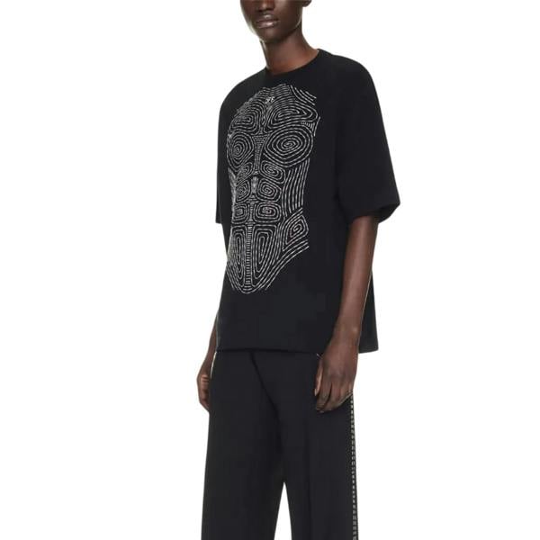 Off White Mens Stitched Regular T-Shirt - Off White - 
