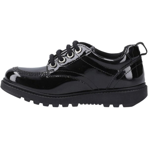 Hush Puppies Keeley Leather Girls's Black Lace-Up Shoes