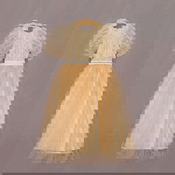 UK Flower Girl Boutique Valencia Dress - Gold