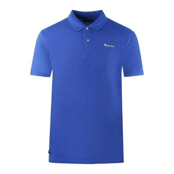 Aquascutum Unisex Adult Plain Logo Polo Shirt - Royal Blue - 