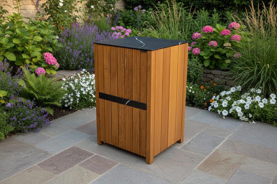 Ocean Designs Avellino Teak Outdoor Kitchen Single Door Unit