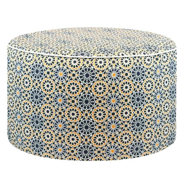Gardenwize Outdoor Pouf Ottoman – Casablanca Inflatable Footstool
