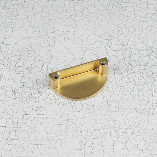 Handle & Home Brushed Brass Ribbed Detailing Handles and Coordinating Knobs