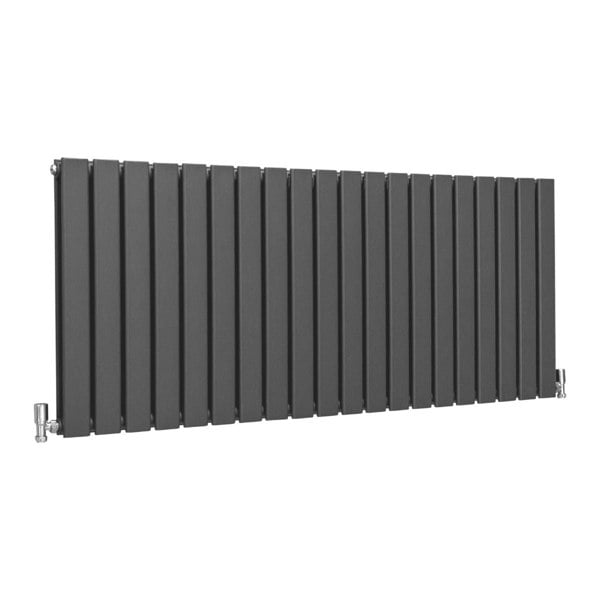 Designer Flat Panel Radiator - Anthracite Grey (600mm x 1400mm)