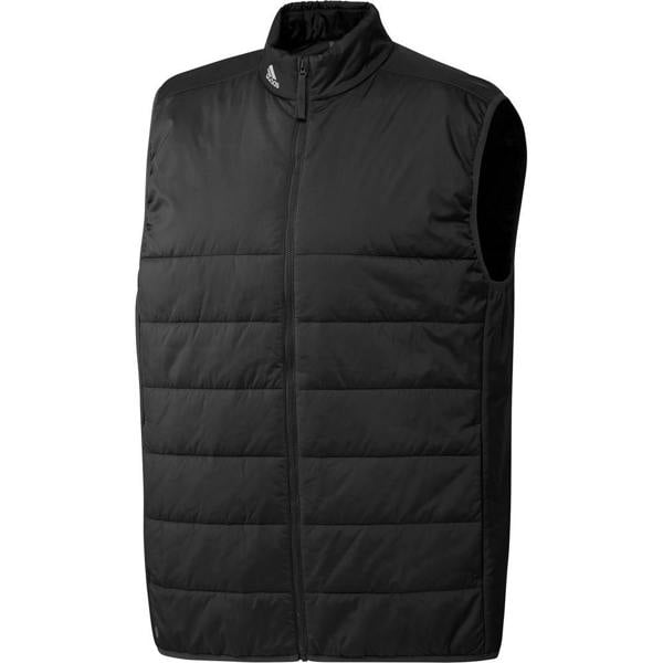 Adidas Mens Puffy Logo Gilet - Black