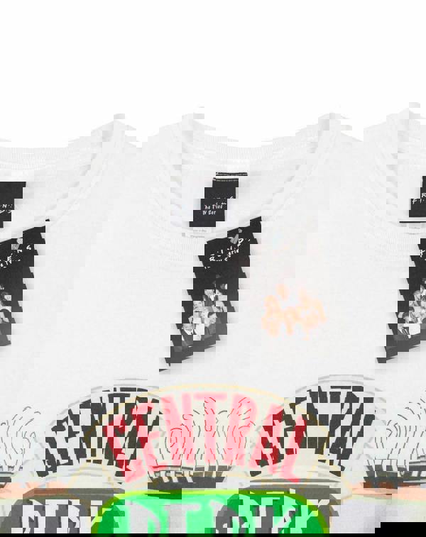 Friends Womens White Central Perk Logo Short Sleeved T-Shirt