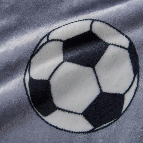 Football Throw Grey *NEW SIZE* 130x170cm