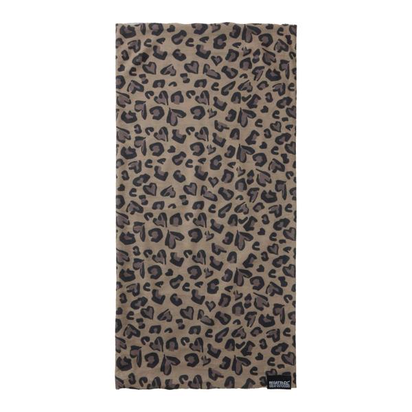 Regatta Childrens/Kids Multitube II Leopard Print Snood - Mocha - 