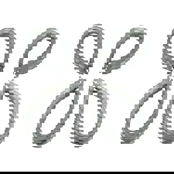 X4 8MM Galvanised Reeving Thimble - Eyelet Wire Rope Galvanised Finish