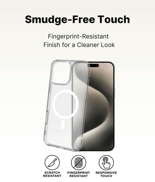 ULTRICS Magnetic Case for iPhone 16 Series, MagSafe Compatible Clear Shockproof Phone Cover