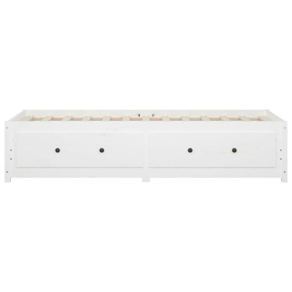 Berkfield Day Bed White 90x200 cm Solid Wood Pine