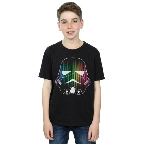 Star Wars Boys Stormtrooper Vertical Lights T-Shirt - Black