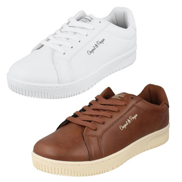 Penguin Mens Penguin Lace Up Trainers Selwyn Pen0626