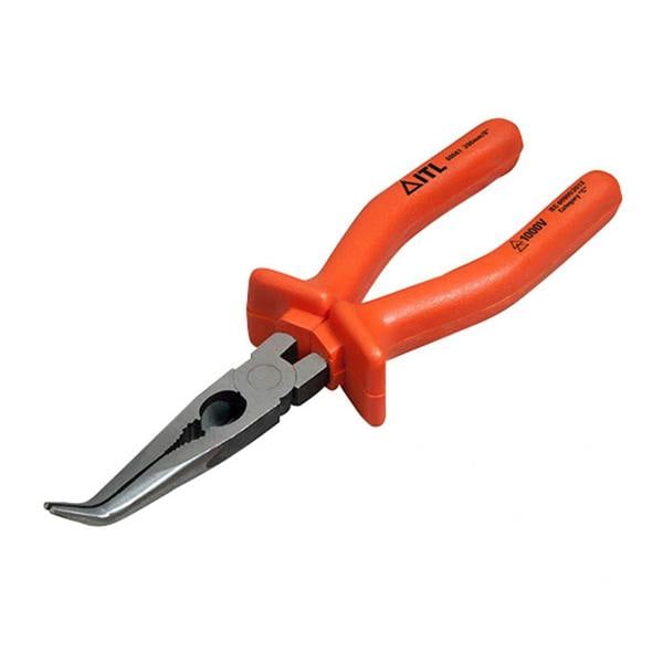 Itl Insulated Insulated Bent Nose Pliers 200mm (8in) - Multi Colour