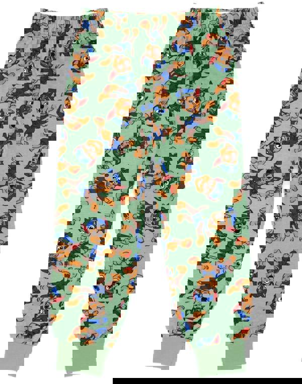 Paw Patrol Boys Green Chase Applique & All-Over Print Long Sleeve Long Leg Pyjama Set