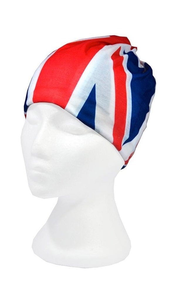 Union Jack Flag Multifunctional Scarf RUFFNEK® Red/White/Blue