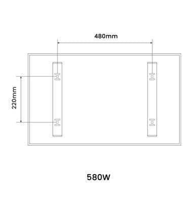 Mirrorstone Heating 580W NXT Gen Infrared Heating Panel
