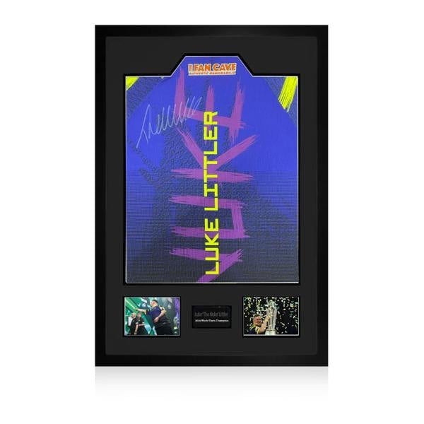 Luke Littler 2026 World Champion Signed Shirt Premium Frame