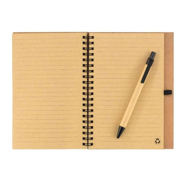 MidOcean Sonora Plus Cork Notebook & Pen - Black - 