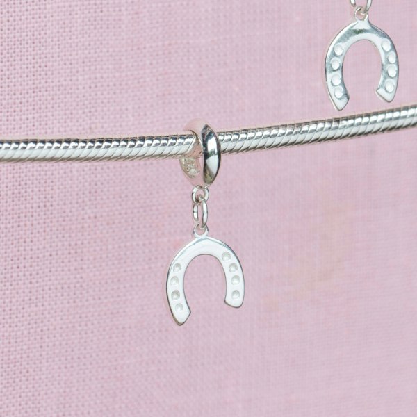 Mylee London Lucky Horseshoe Pendant Charm - Sterling Silver