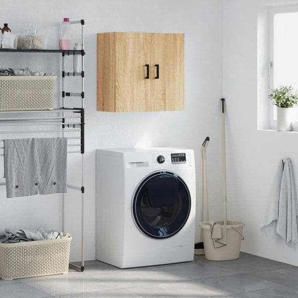 Berkfield Wall Cabinet Sonoma Oak 60x31x60 cm Engineered Wood
