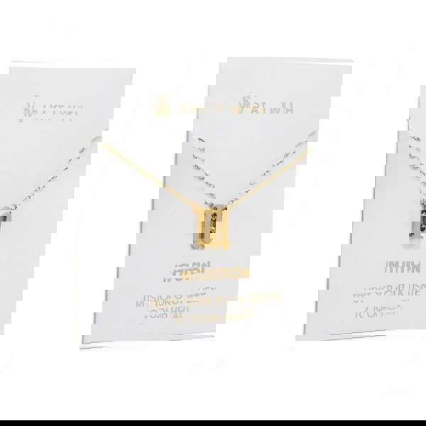 Say It With Angel Number Necklace - Gold Plated - 111