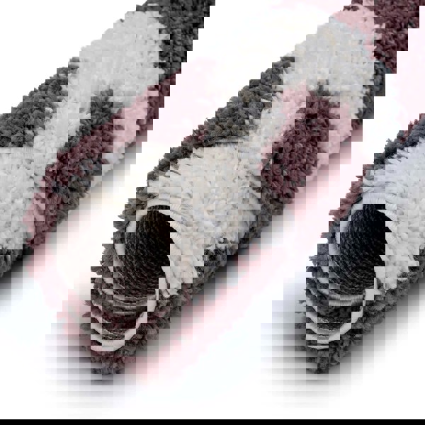 Moodi Shaggy Purple rug, underfloor heating, abstract design | THE RUGS