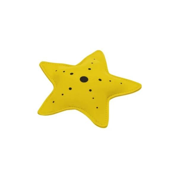 Fashy yellow starfish neoprene diving animal toy with black spots