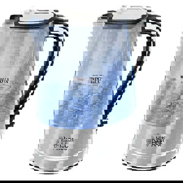 Russell Hobbs BRITA Purity Filter Kettle 1L, 3000W Rapid Boil, MAXTRA PRO Limescale Expert Filter, Water Filter Kettle, Blue Illumination