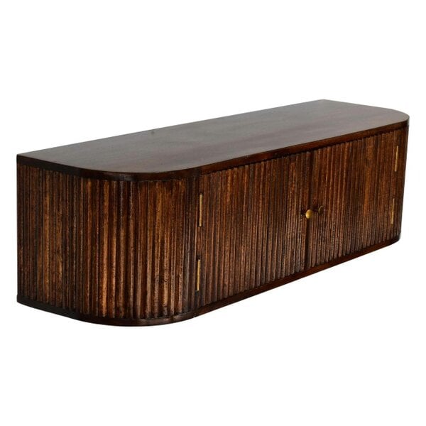Wyld Haus Positano Chestnut Mango Wood Wall Mounted Console Table