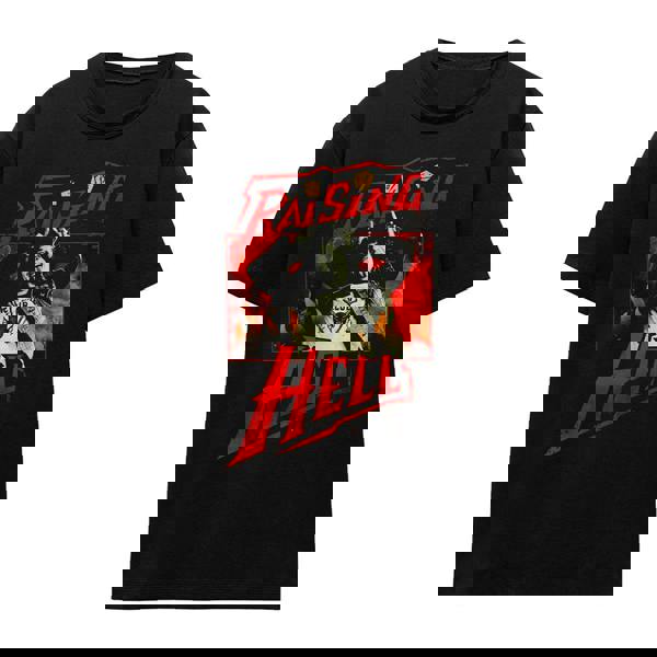 Stranger Things Womens/Ladies Raising Hell Eddie Munson T-Shirt - Black - 