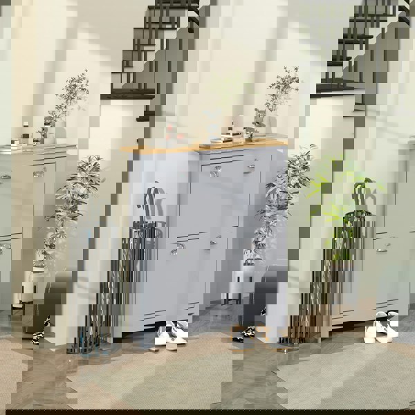 Flip-down Shoe Cabinet