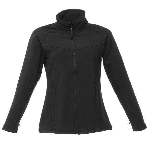 Regatta Ladies Uproar Softshell Wind Resistant Jacket - Black/Black - 