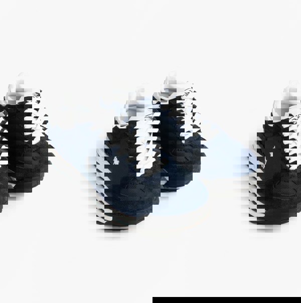 Polo Ralph Lauren Mens Varick Suede & Oxford Lace Up Trainer Navy