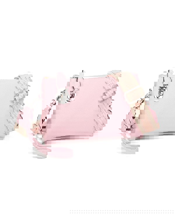 Kitise Wide Pattern Strap Crossbody Handbag Shoulder Purse