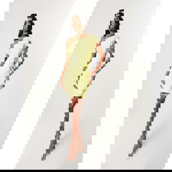 Pink Vanilla Twist Shoulder Mini Dress