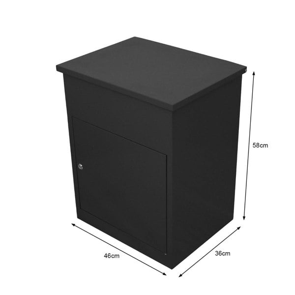 Monstershop Parcel Post Box - Black