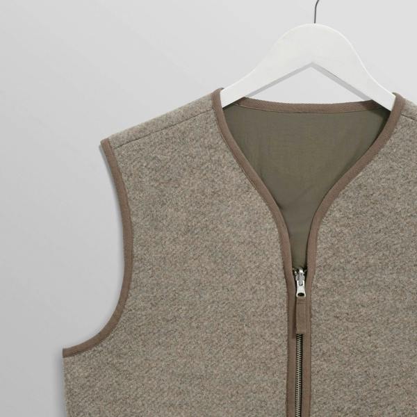 Wax London Paragon Reversible Nylon/Wool Gilet