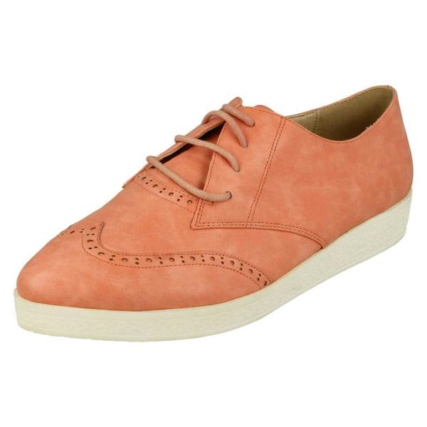 Spot On Ladies Spot On Lace Up Brogues