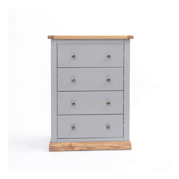 Bicarri 4 Drawer Chest of Drawers Brass Knob