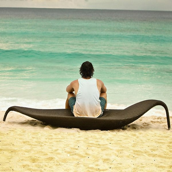 Rit Concept Escobar Garden Outdoor Sun Lounger, Rattan