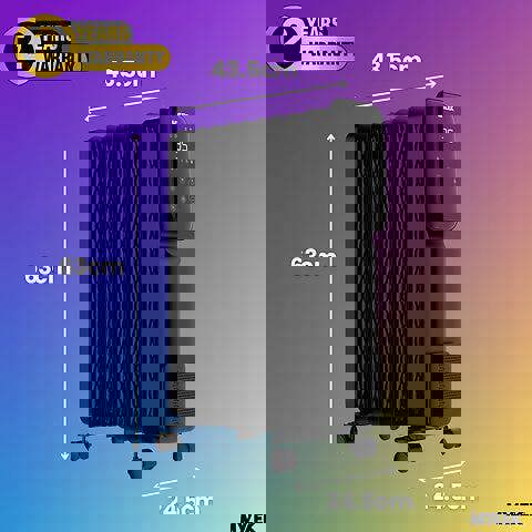 MYLEK Oil Filled Digital WiFi Smart App Enabled Heater - 3 Heat Settings & 24-Hour Timer 2000w