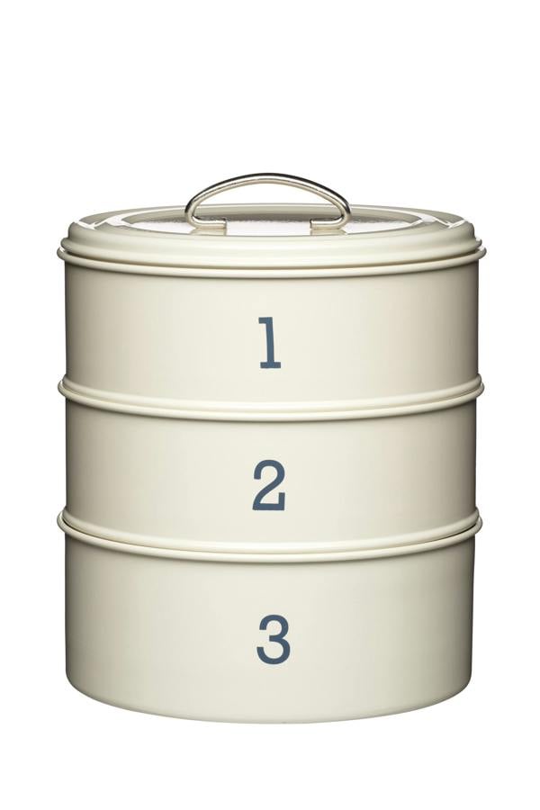 KitchenCraft Living Nostalgia Antique Cream Three Tier Cake Tin Set