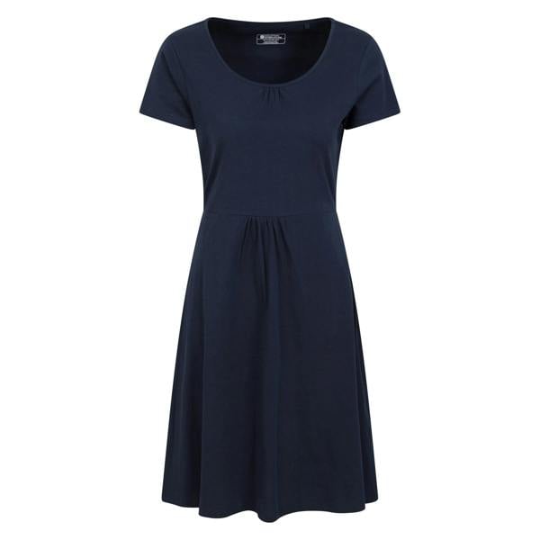 Mountain Warehouse Womens Essentials Lora Plain Skater Dress - Dark Blue