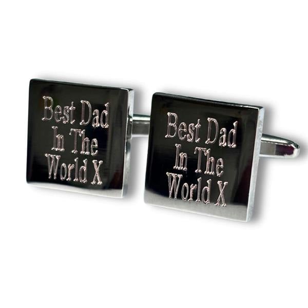 Personalised Batang Square Cufflinks | Best dad In The World